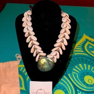 ❤️sale❤️ Ourboros designs mermaid choker necklace with genuine labradorite.